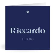 Geboortekaartje naam Riccardo j3