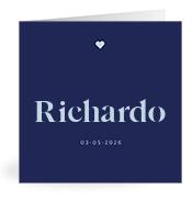 Geboortekaartje naam Richardo j3