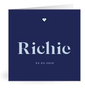 Geboortekaartje naam Richie j3