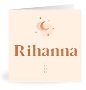 Geboortekaartje naam Rihanna m1
