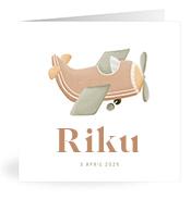 Geboortekaartje naam Riku j1