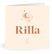 Geboortekaartje naam Rilla m1