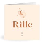 Geboortekaartje naam Rille m1