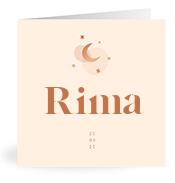 Geboortekaartje naam Rima m1