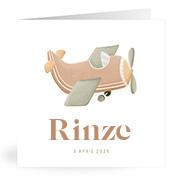 Geboortekaartje naam Rinze j1