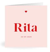 Geboortekaartje naam Rita m3