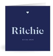 Geboortekaartje naam Ritchie j3