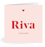 Geboortekaartje naam Riva m3