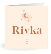 Geboortekaartje naam Rivka m1