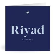 Geboortekaartje naam Riyad j3