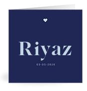 Geboortekaartje naam Riyaz j3