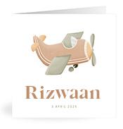 Geboortekaartje naam Rizwaan j1