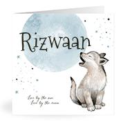 Geboortekaartje naam Rizwaan j4