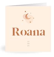 Geboortekaartje naam Roana m1