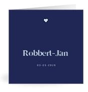 Geboortekaartje naam Robbert-Jan j3