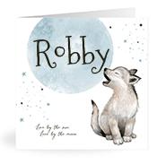 Geboortekaartje naam Robby j4