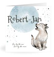 Geboortekaartje naam Robert-Jan j4