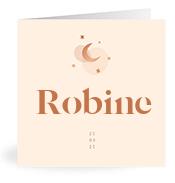 Geboortekaartje naam Robine m1
