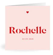 Geboortekaartje naam Rochelle m3