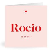 Geboortekaartje naam Rocio m3