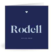 Geboortekaartje naam Rodell j3
