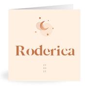 Geboortekaartje naam Roderica m1