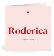 Geboortekaartje naam Roderica m3