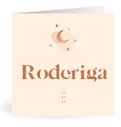 Geboortekaartje naam Roderiga m1