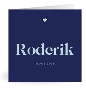 Geboortekaartje naam Roderik j3