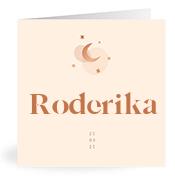 Geboortekaartje naam Roderika m1