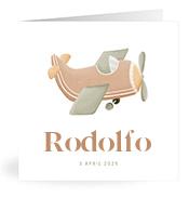 Geboortekaartje naam Rodolfo j1