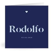 Geboortekaartje naam Rodolfo j3
