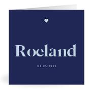 Geboortekaartje naam Roeland j3