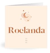 Geboortekaartje naam Roelanda m1