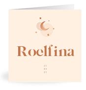Geboortekaartje naam Roelfina m1