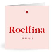 Geboortekaartje naam Roelfina m3