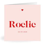 Geboortekaartje naam Roelie m3
