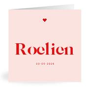 Geboortekaartje naam Roelien m3