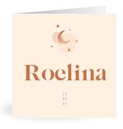 Geboortekaartje naam Roelina m1