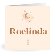 Geboortekaartje naam Roelinda m1