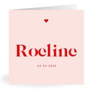 Geboortekaartje naam Roeline m3