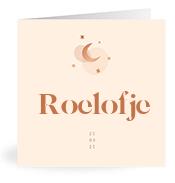 Geboortekaartje naam Roelofje m1