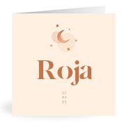 Geboortekaartje naam Roja m1