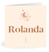 Geboortekaartje naam Rolanda m1