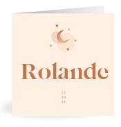 Geboortekaartje naam Rolande m1