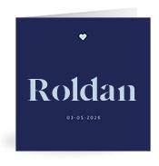 Geboortekaartje naam Roldan j3