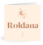 Geboortekaartje naam Roldana m1