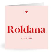 Geboortekaartje naam Roldana m3