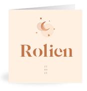 Geboortekaartje naam Rolien m1