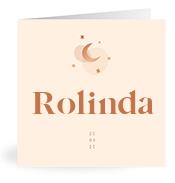 Geboortekaartje naam Rolinda m1